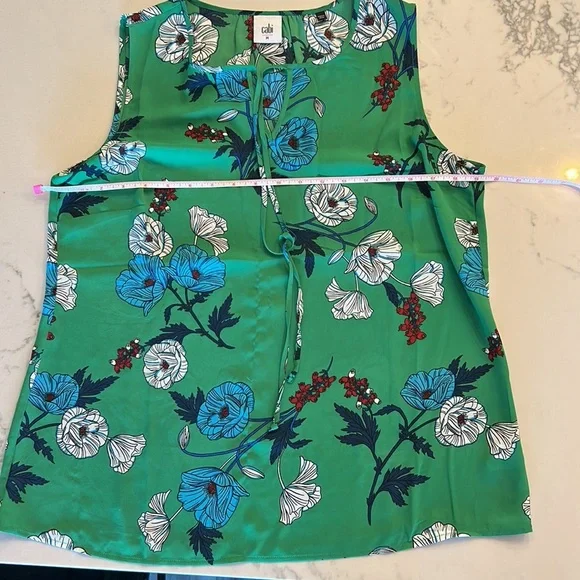 Green Sleeveless Top M - Picture 3 of 6